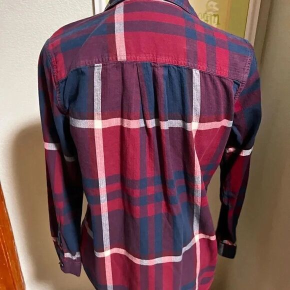 EUC Eddie Bauer Long Sleeve Flannel Shirt Size Medium #226 - Picture 4 of 6